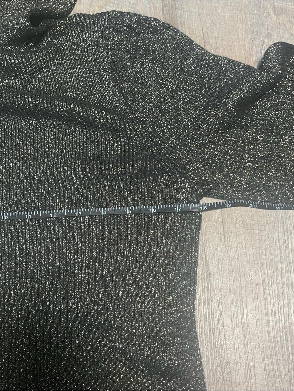 Women’s Ann Taylor NWOT Retro-Inspired Metallic Black Turtleneck Sweater Size XL - Picture 5 of 6